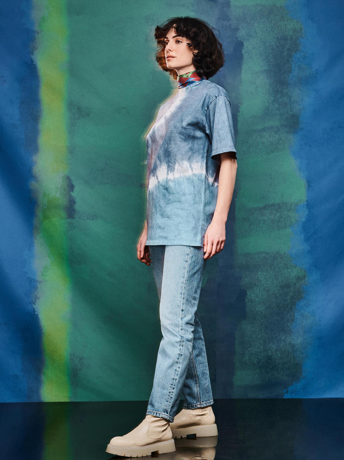 High Waist Rigid Slim Jeans